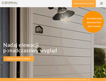 Tablet Screenshot of cedral.pl